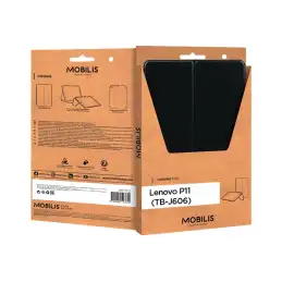 Mobilis Origine - Étui à rabat pour tablette - cuir artificiel - noir - pour Lenovo Tab P11 ZA7R, ZA7S, ZA7X... (048045)_5
